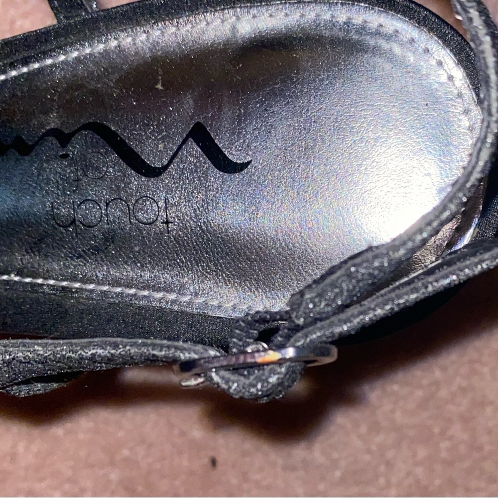“Nina” Shoes Sparkling Black Heels with “Touch of Nina insoles” - Picture 11 of 14